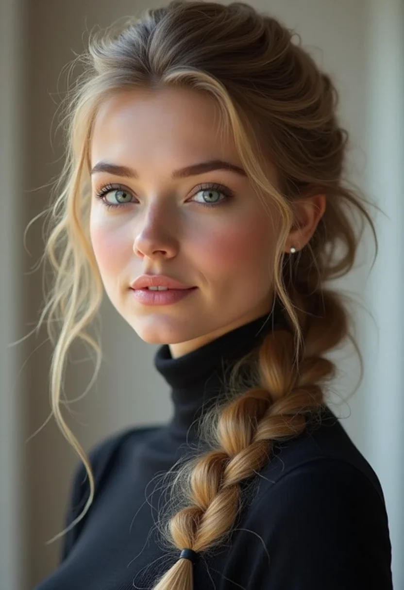 12. Loose French Braid