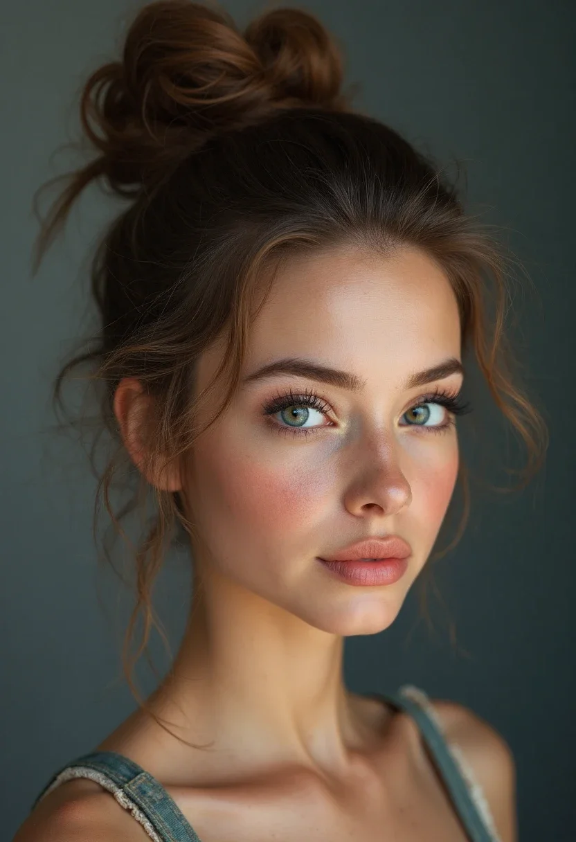 12. Textured Top Knot