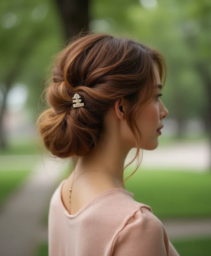 13. Textured Updo