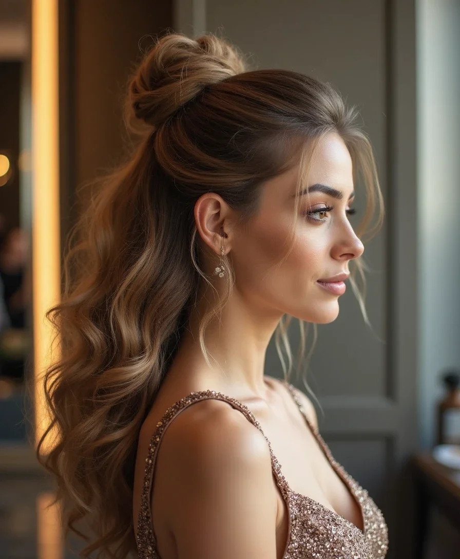 13. Half-Up Top Knot