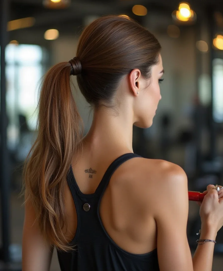 13. Sleek Low Ponytail