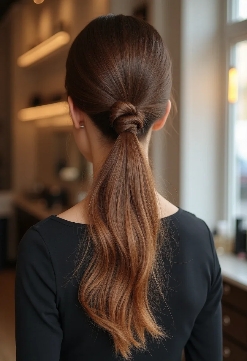 13. High Ponytail with a Twist