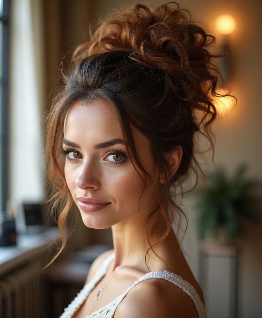 13. Pineapple Updo