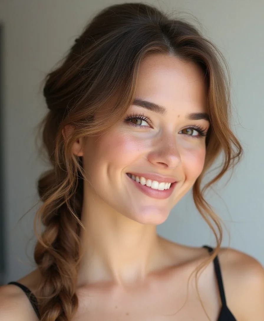 14. Messy Side Braid