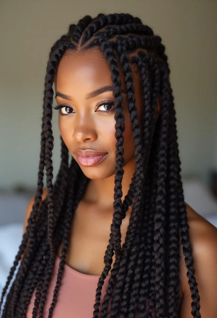 14. Chunky Cornrows