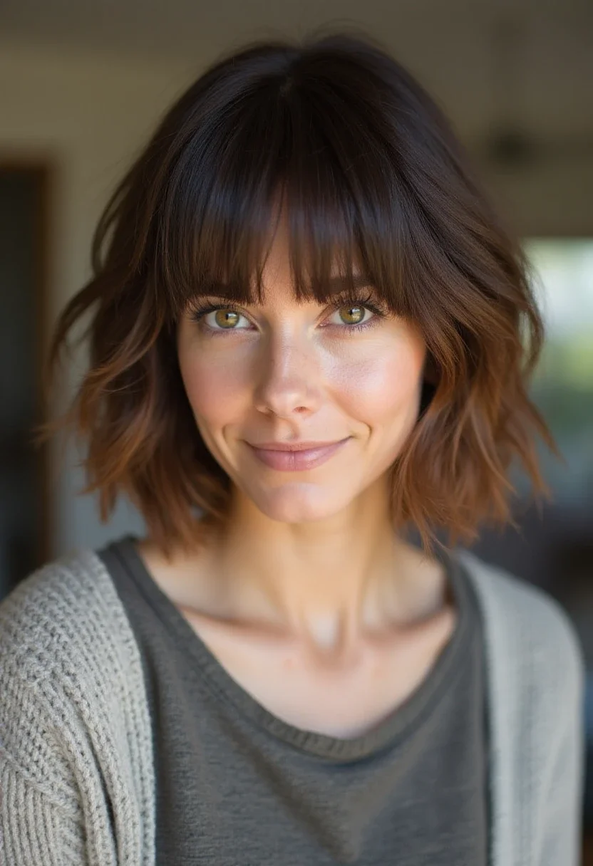 14. Side-Swept Bangs