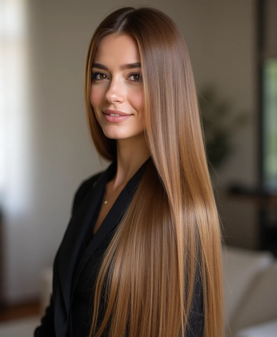 14. Straight and Sleek