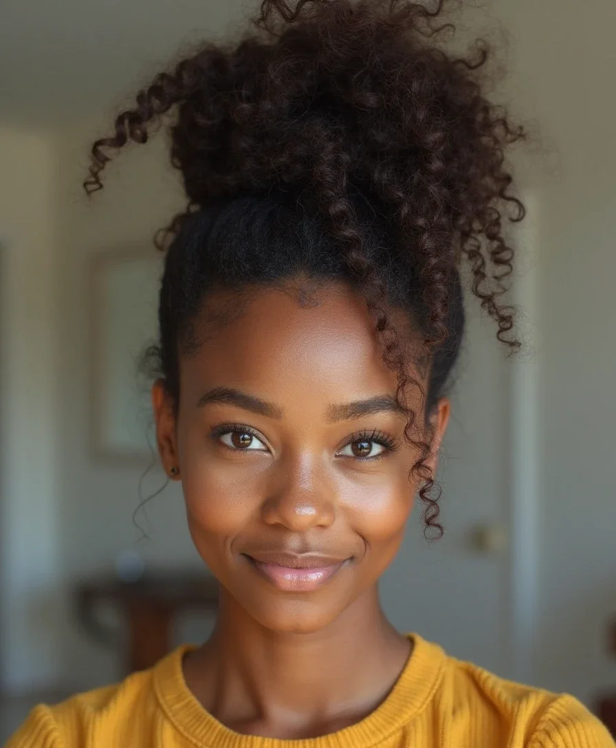14. Pineapple Updo