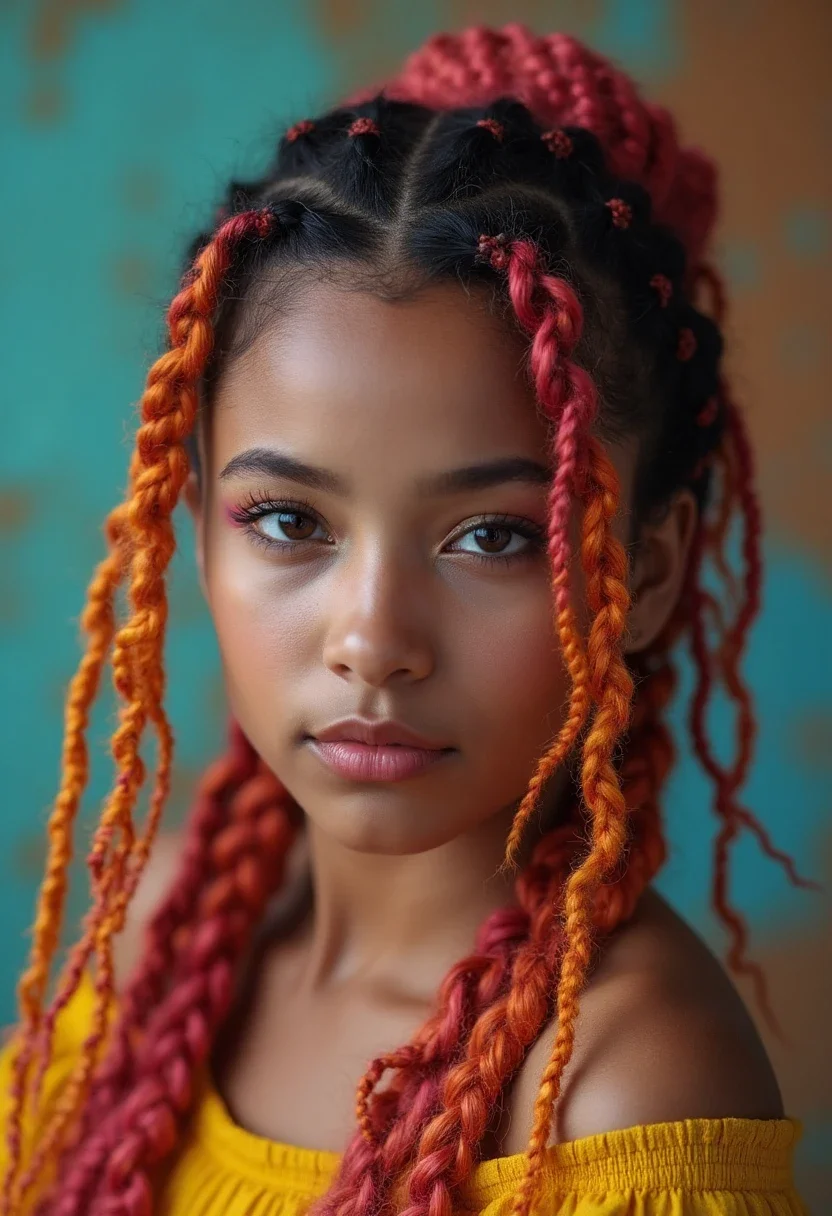 14. Twist Braids with Color