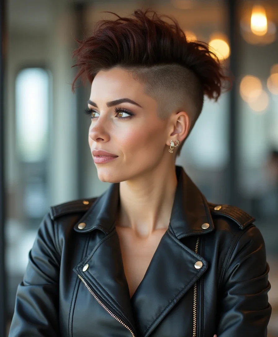 15. Side-Parted Frohawk