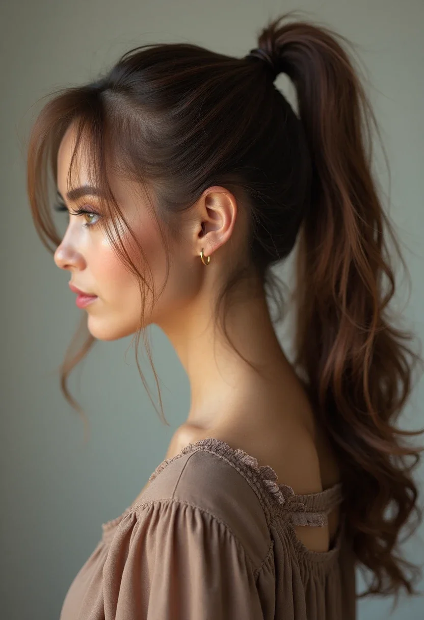 15. Chic Bubble Ponytail