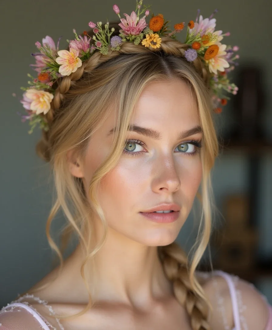 3. Playful Braided Crown
