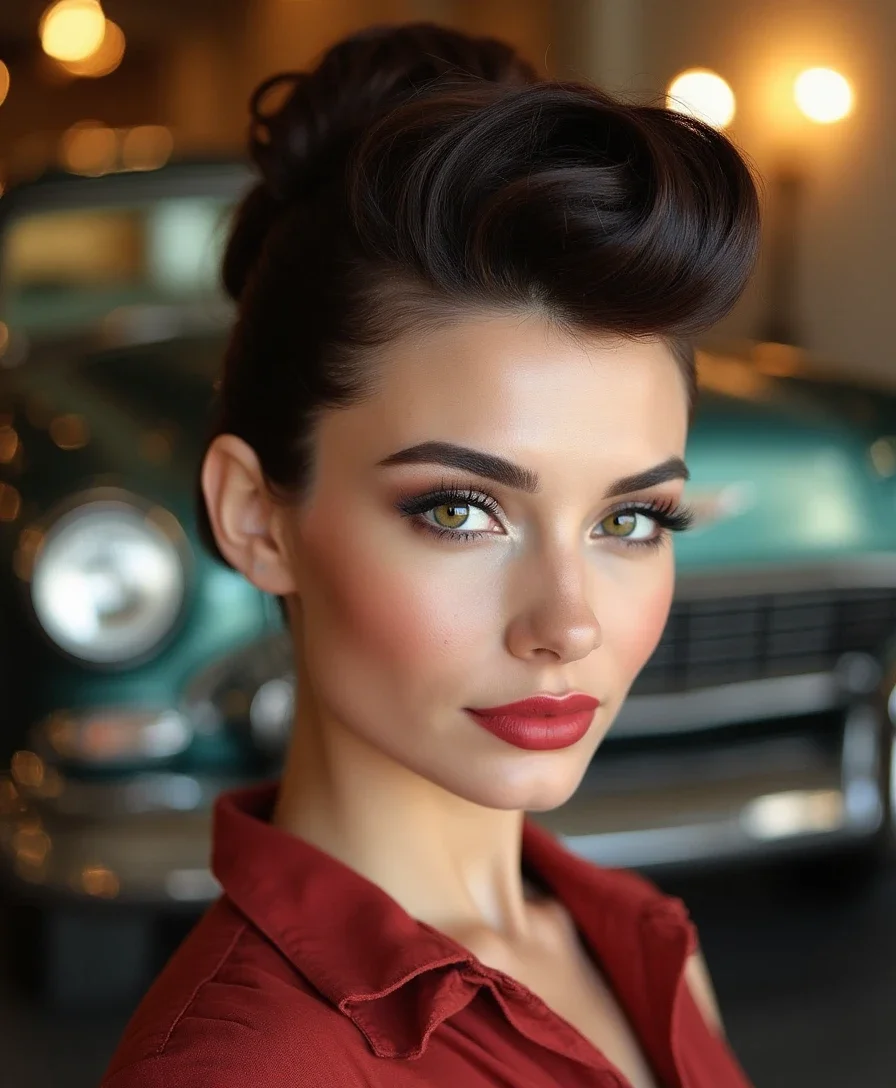 3. The Rockabilly Pompadour
