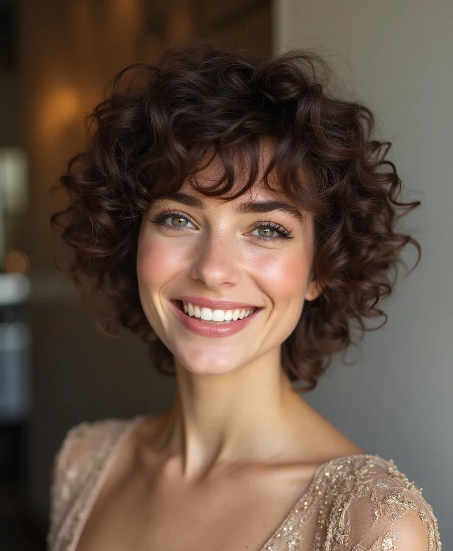 3. Curly Pixie Cut