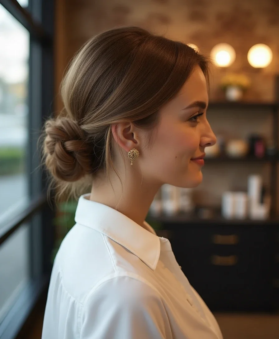 3. The Chic Low Bun