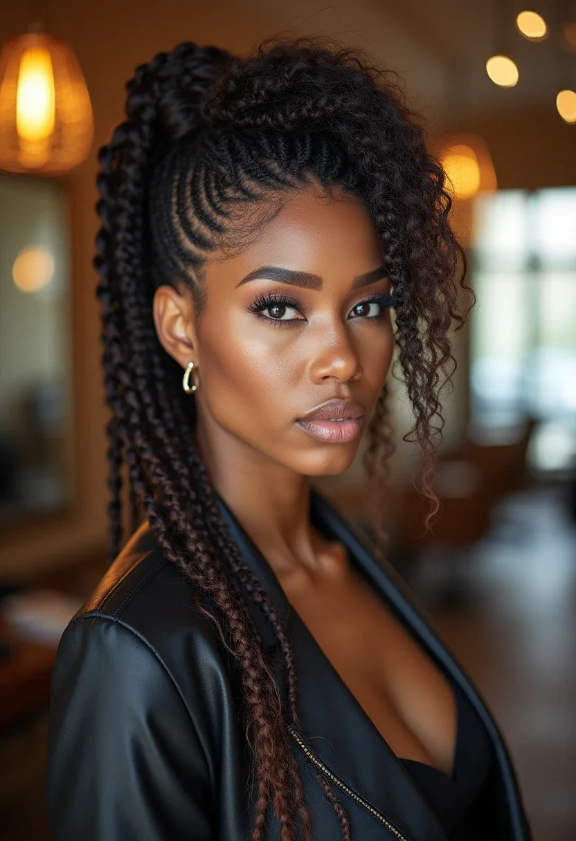 3. Cornrow Mohawk