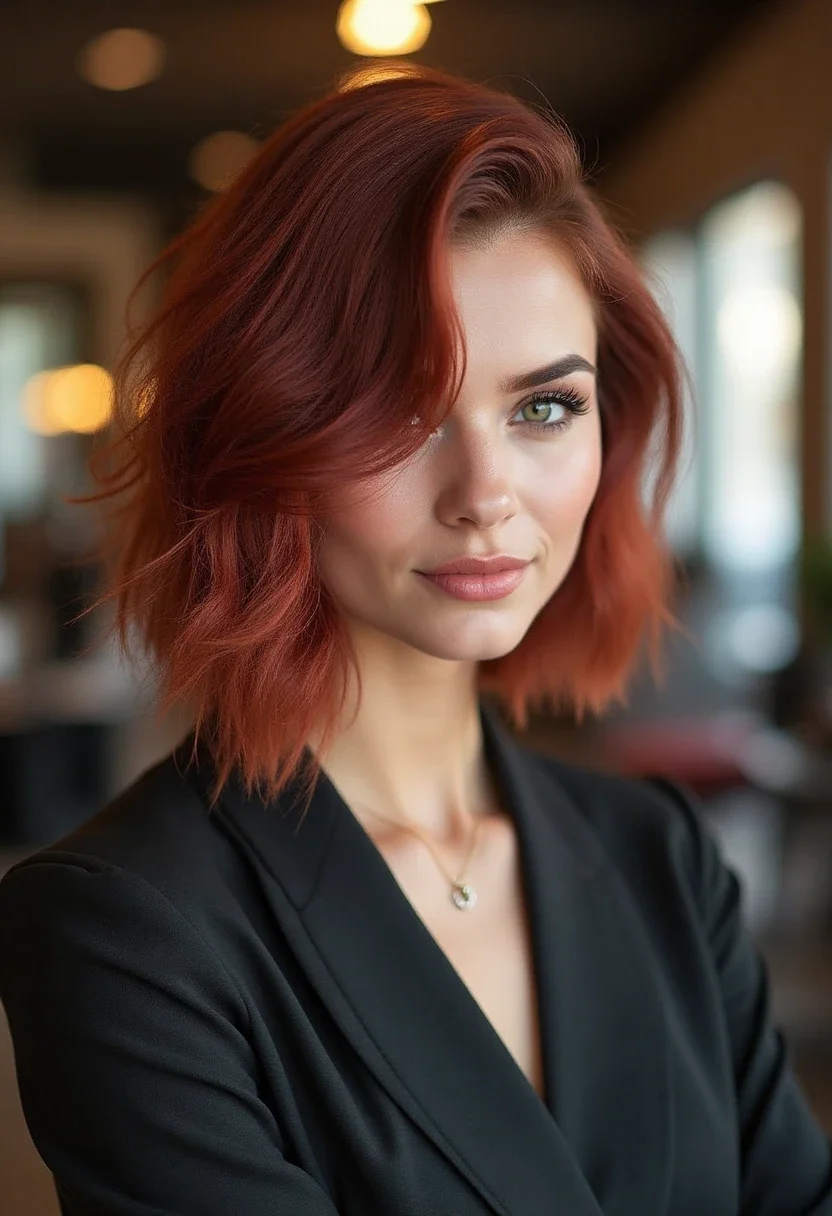 3. Asymmetrical Choppy Bob