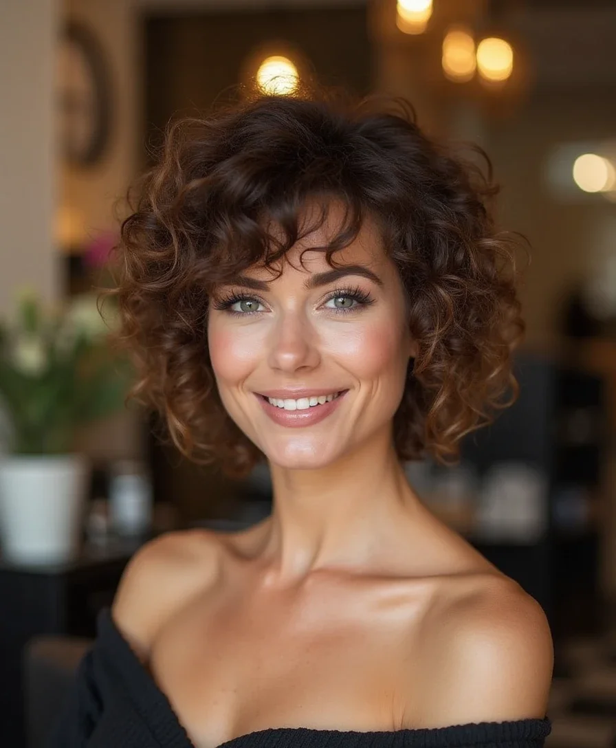 3. Curly Fringe