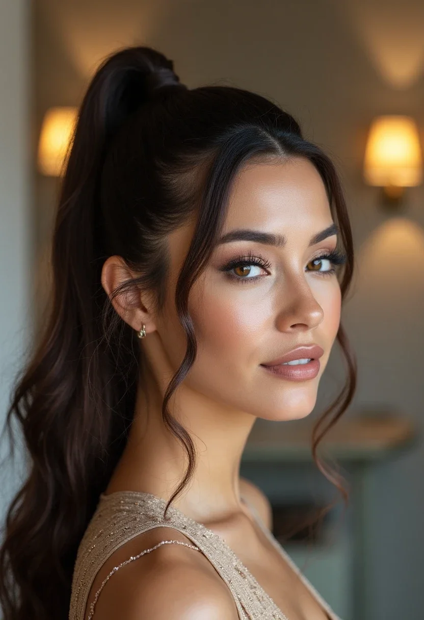 3. Sleek High Ponytail