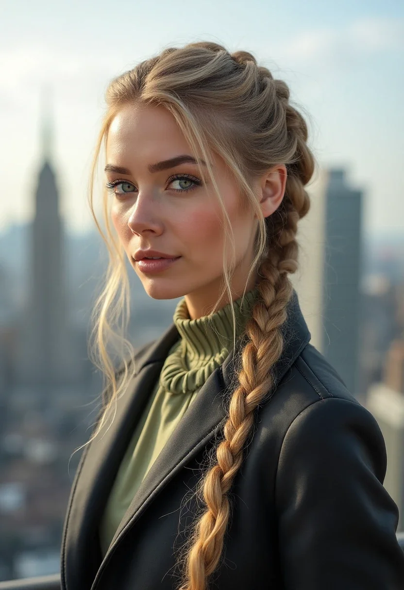 3. Dutch Braid Ponytail