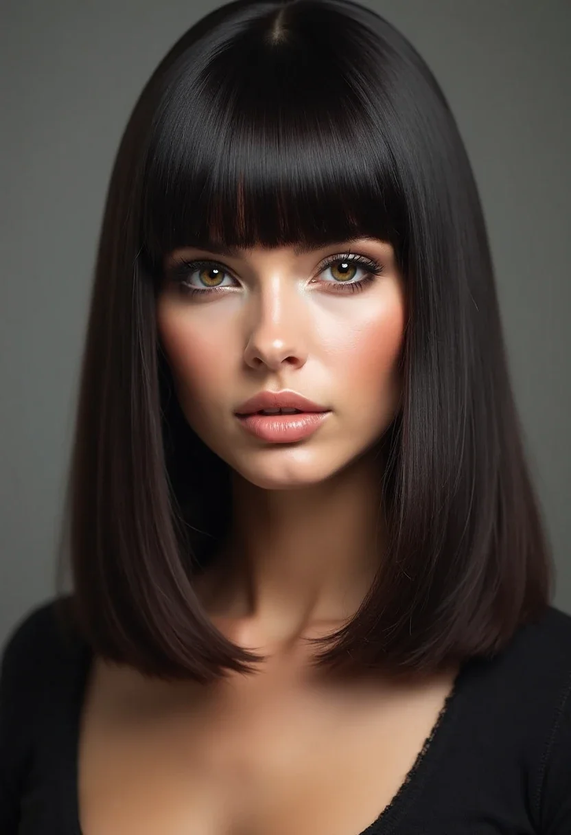 3. Sleek Straight Look