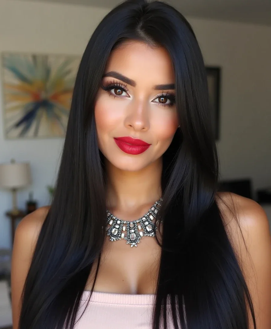 4. Sleek and Straight