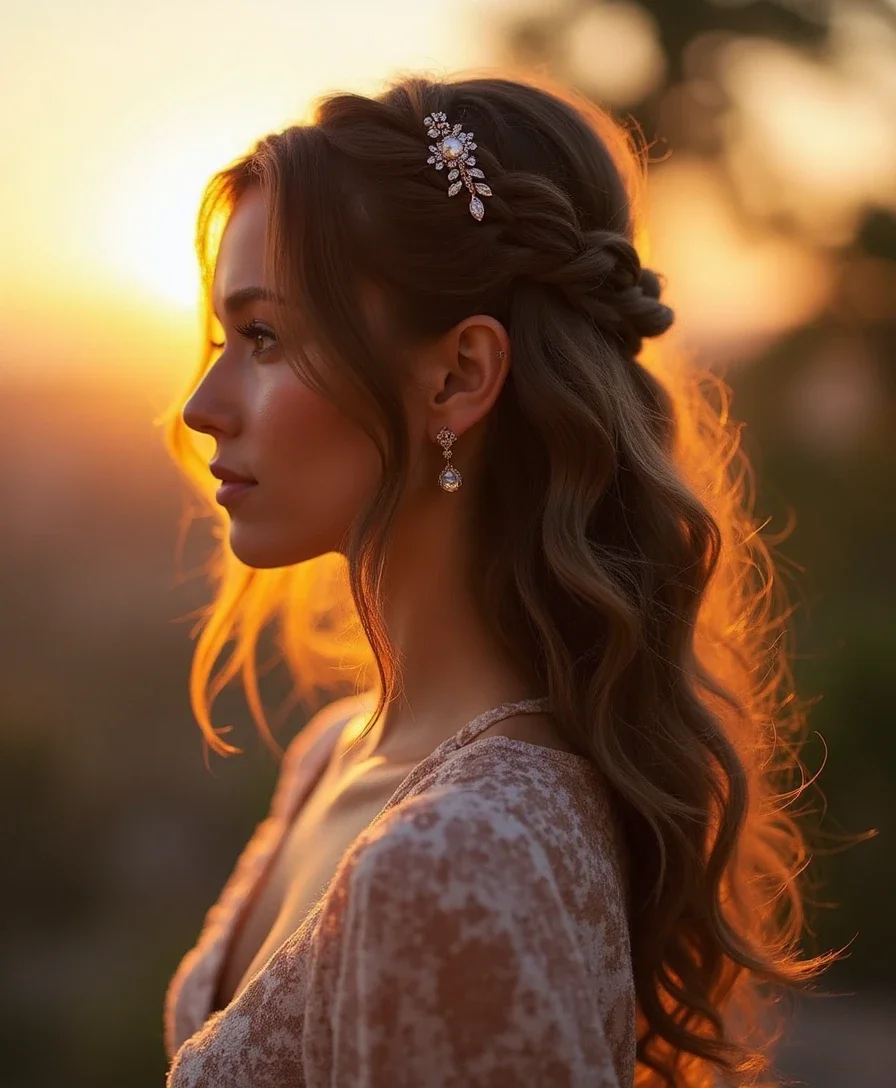 4. The Half-Up, Half-Down Twist