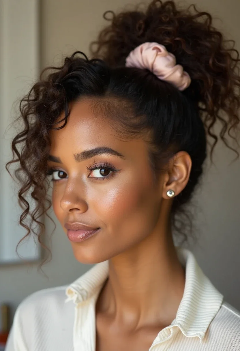 4. Pineapple Updo