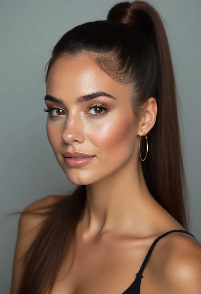 4. Sleek High Ponytail