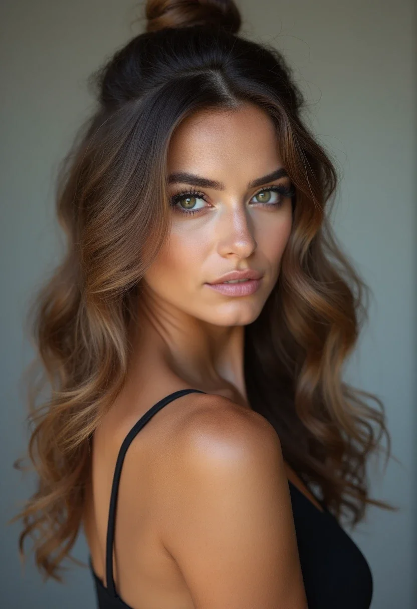 4. The Half-Up Top Knot