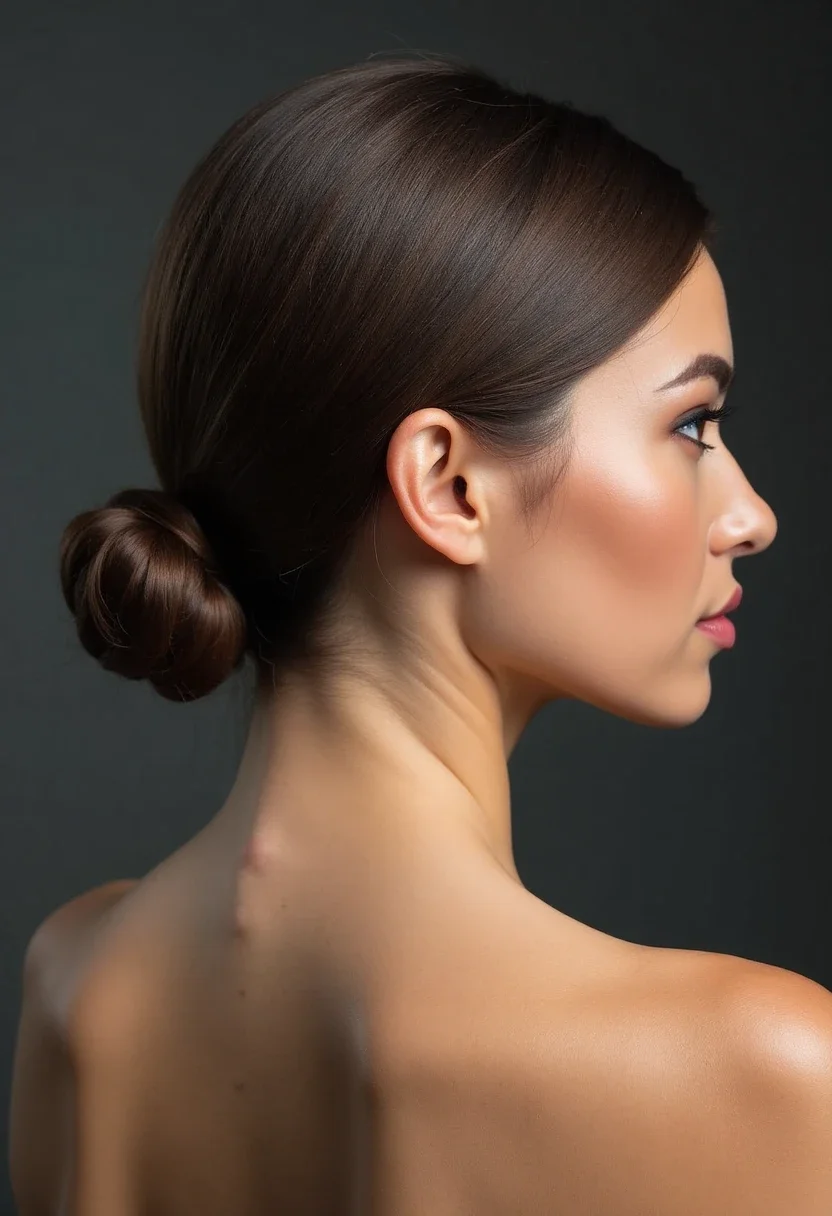 4. Chic Low Bun