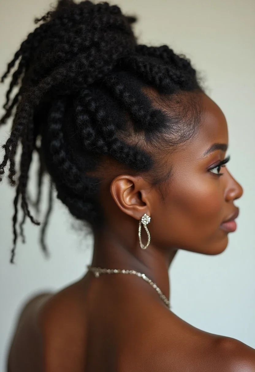 5. Cornrow Updo