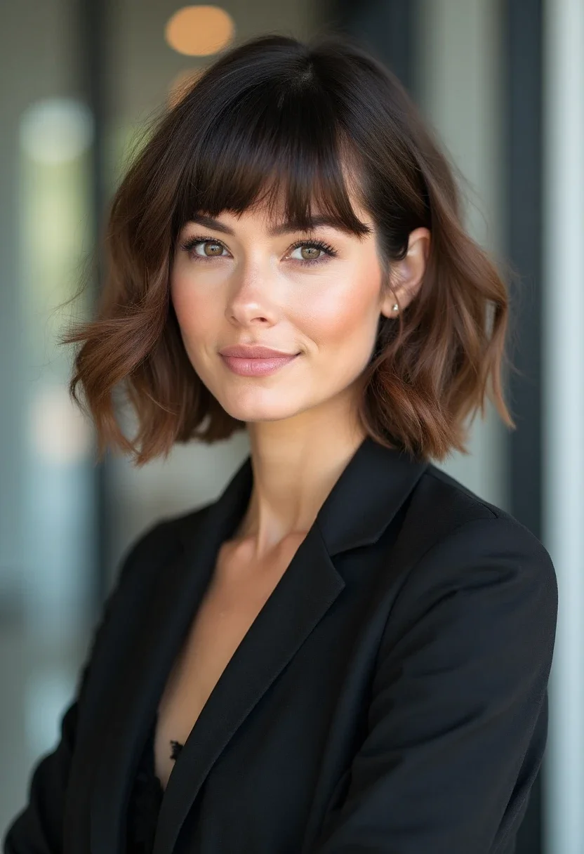5. Choppy Bob with Bangs
