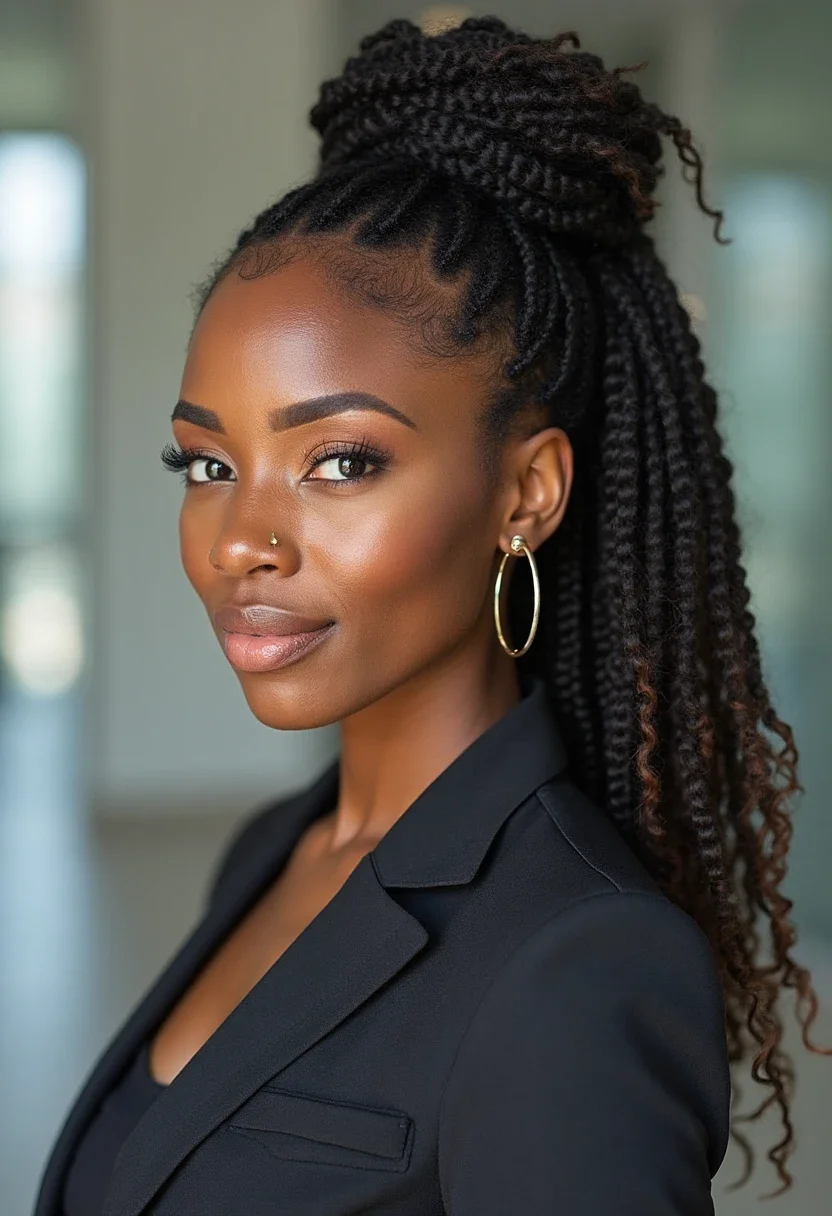 5. Half-Up, Half-Down Locs