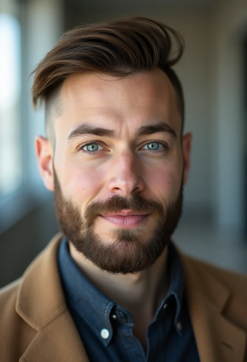 5. Buzz Cut with Beard