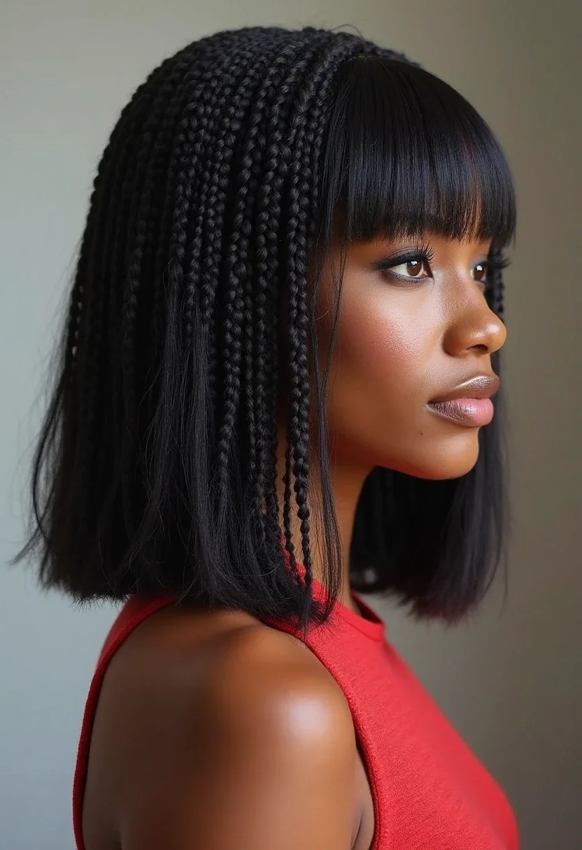 5. Knotless Braids Bob