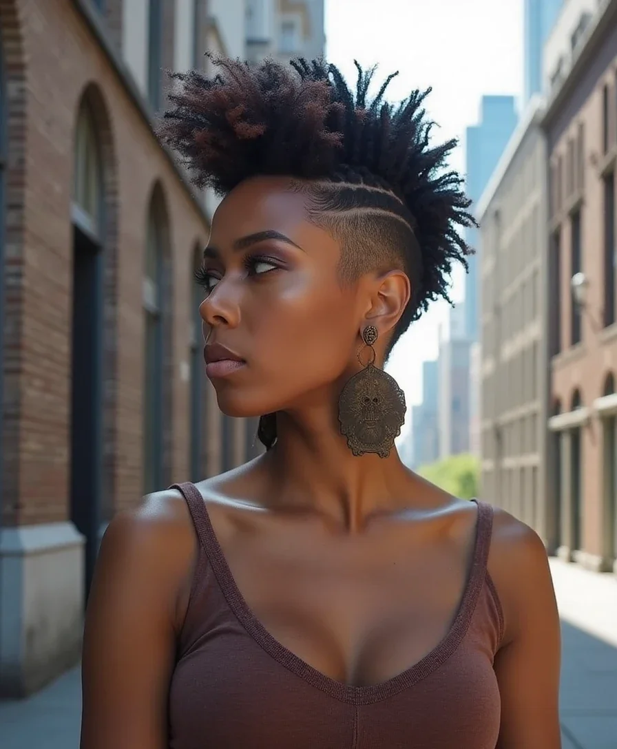 6. Mohawk Rasta Braids