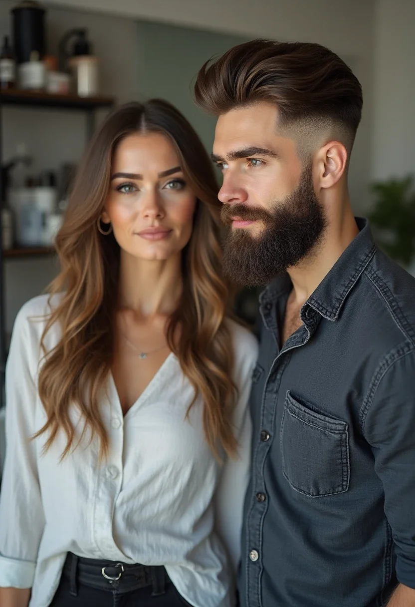 6. Slick Back with Beard