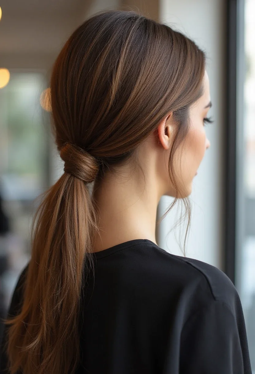 6. The Low Chignon