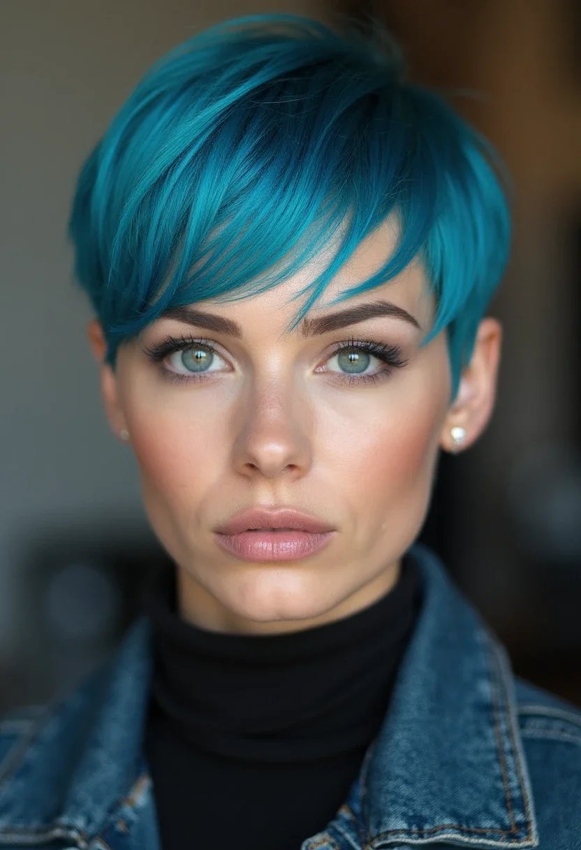 6. Buzz Cut with Color