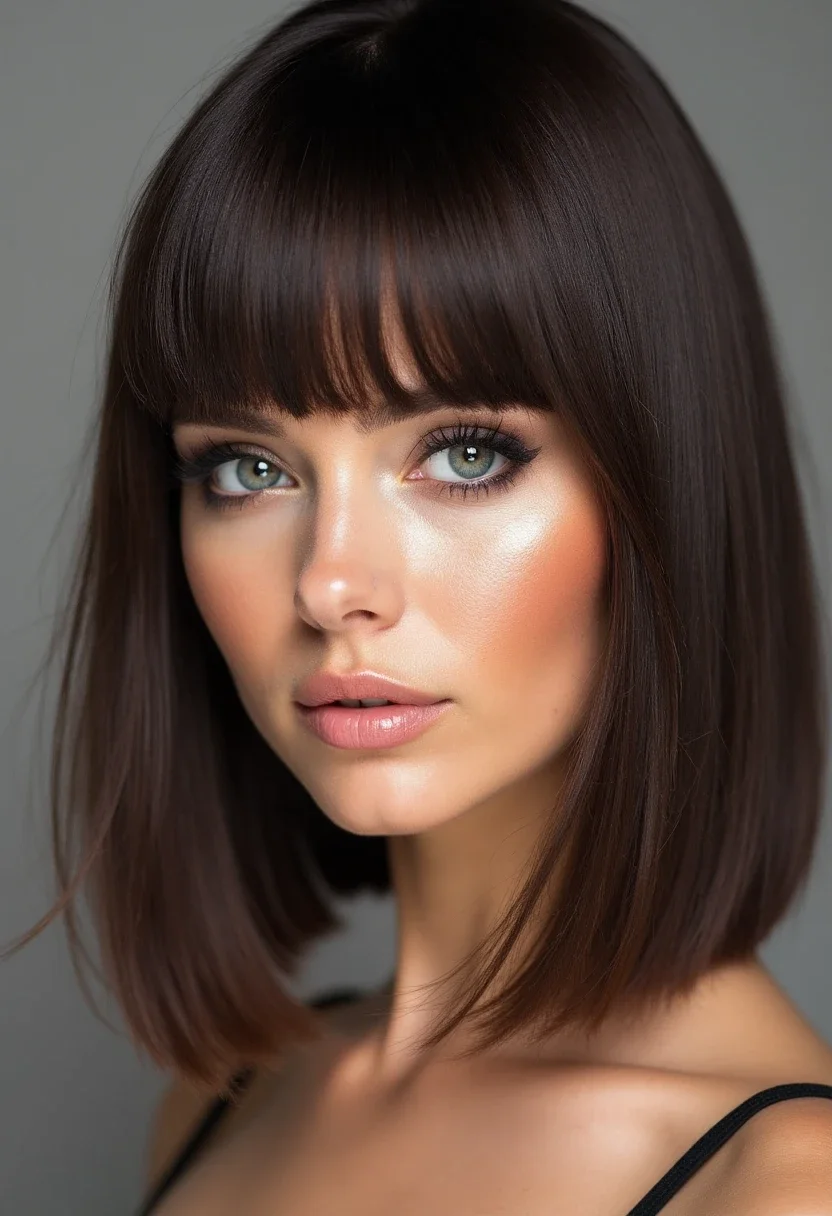 6. Sleek Straight Look