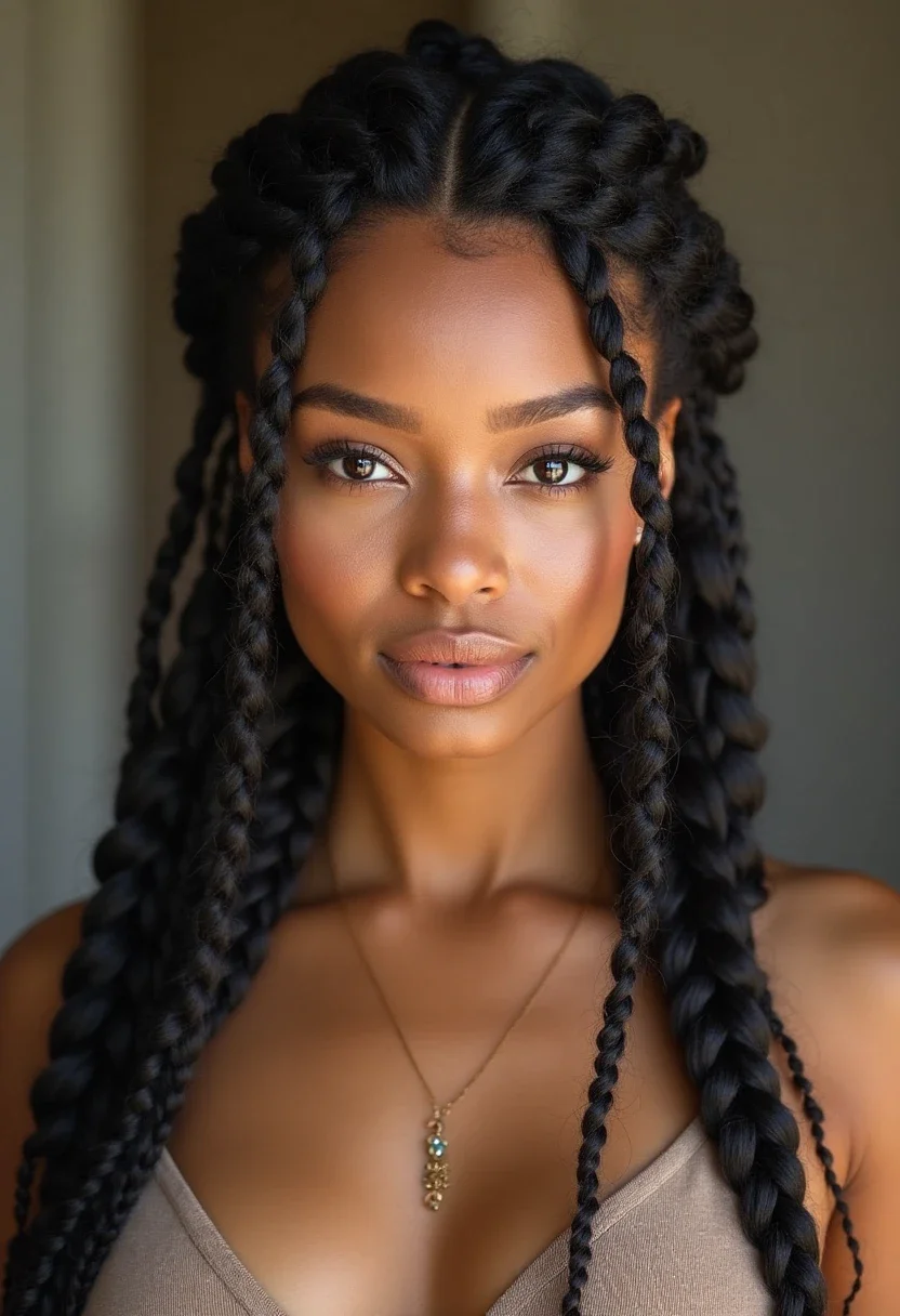 6. Knotless Braids