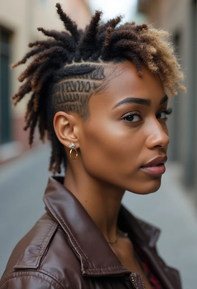 7. Locs with Undercut