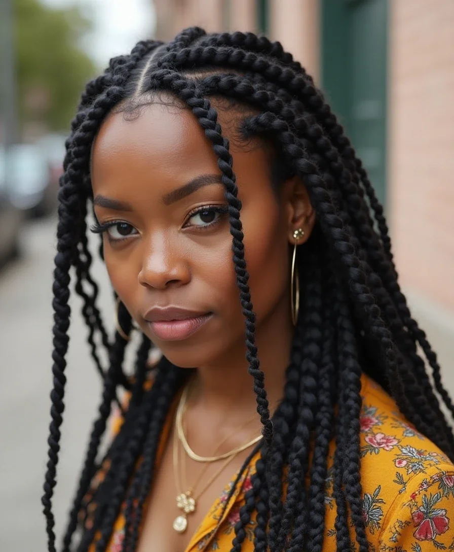 7. Creative Cornrows