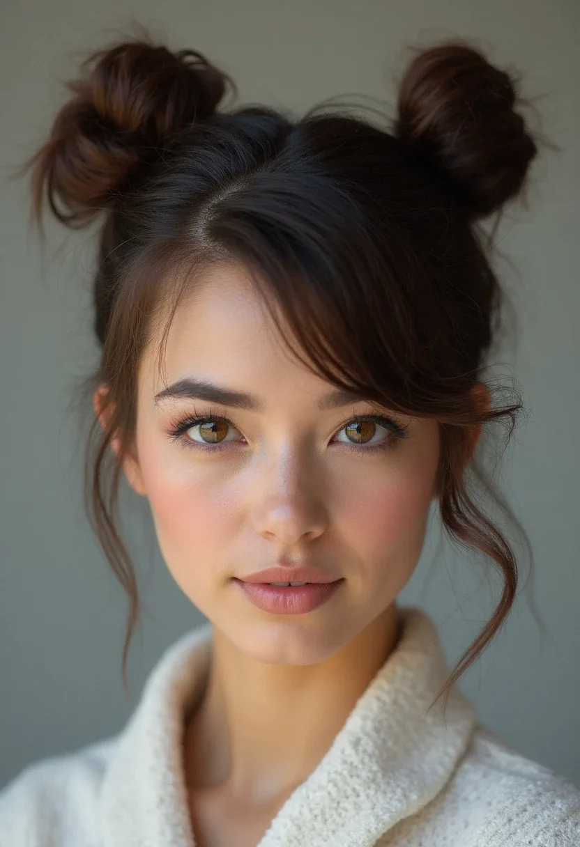 7. Playful Space Buns