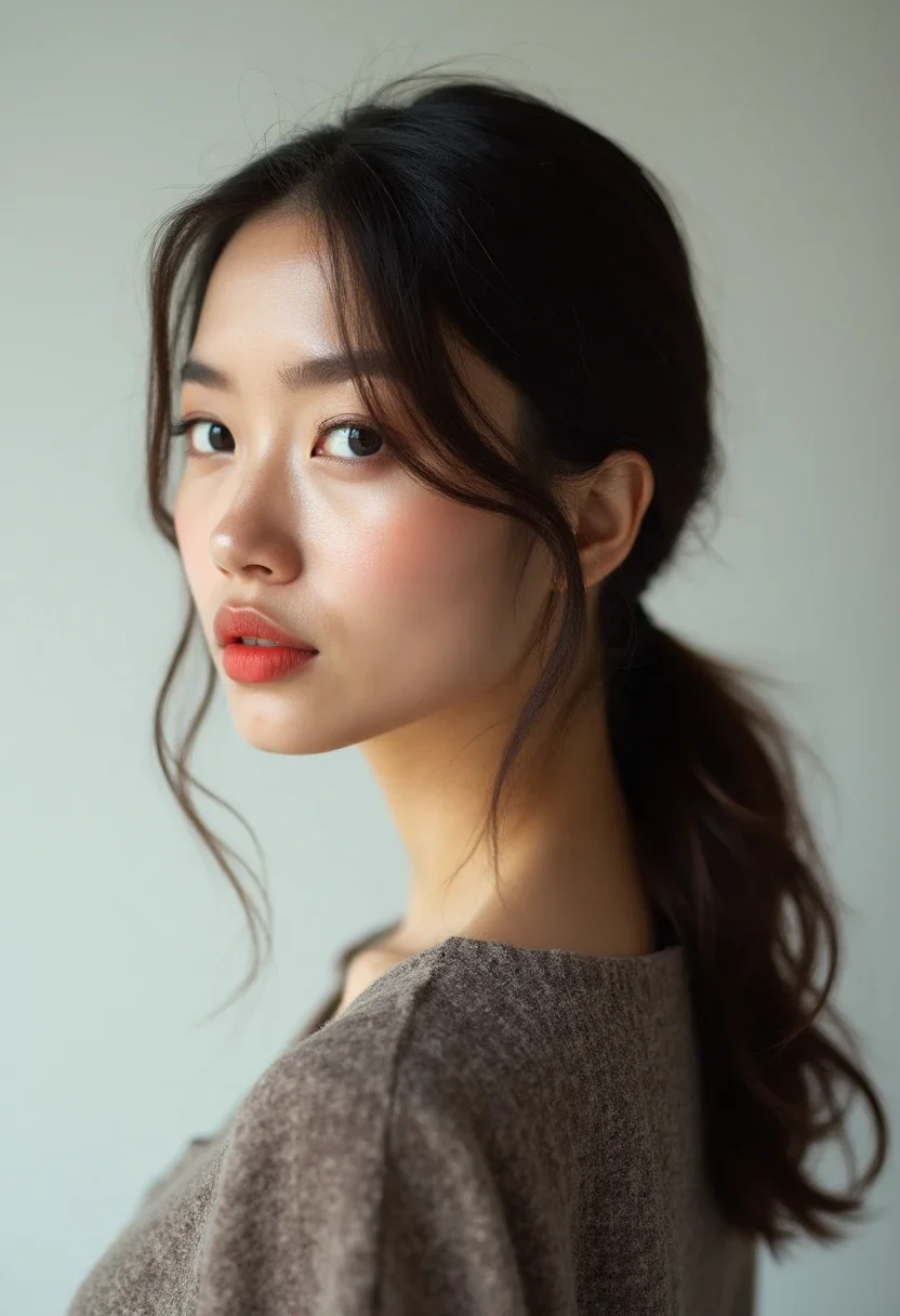 7. Low Ponytail