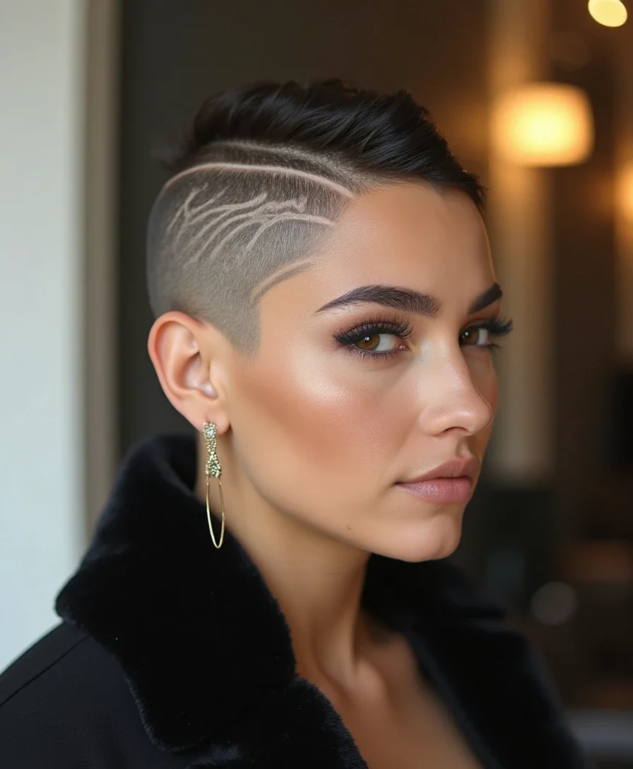 8. Buzz Cut with Designs