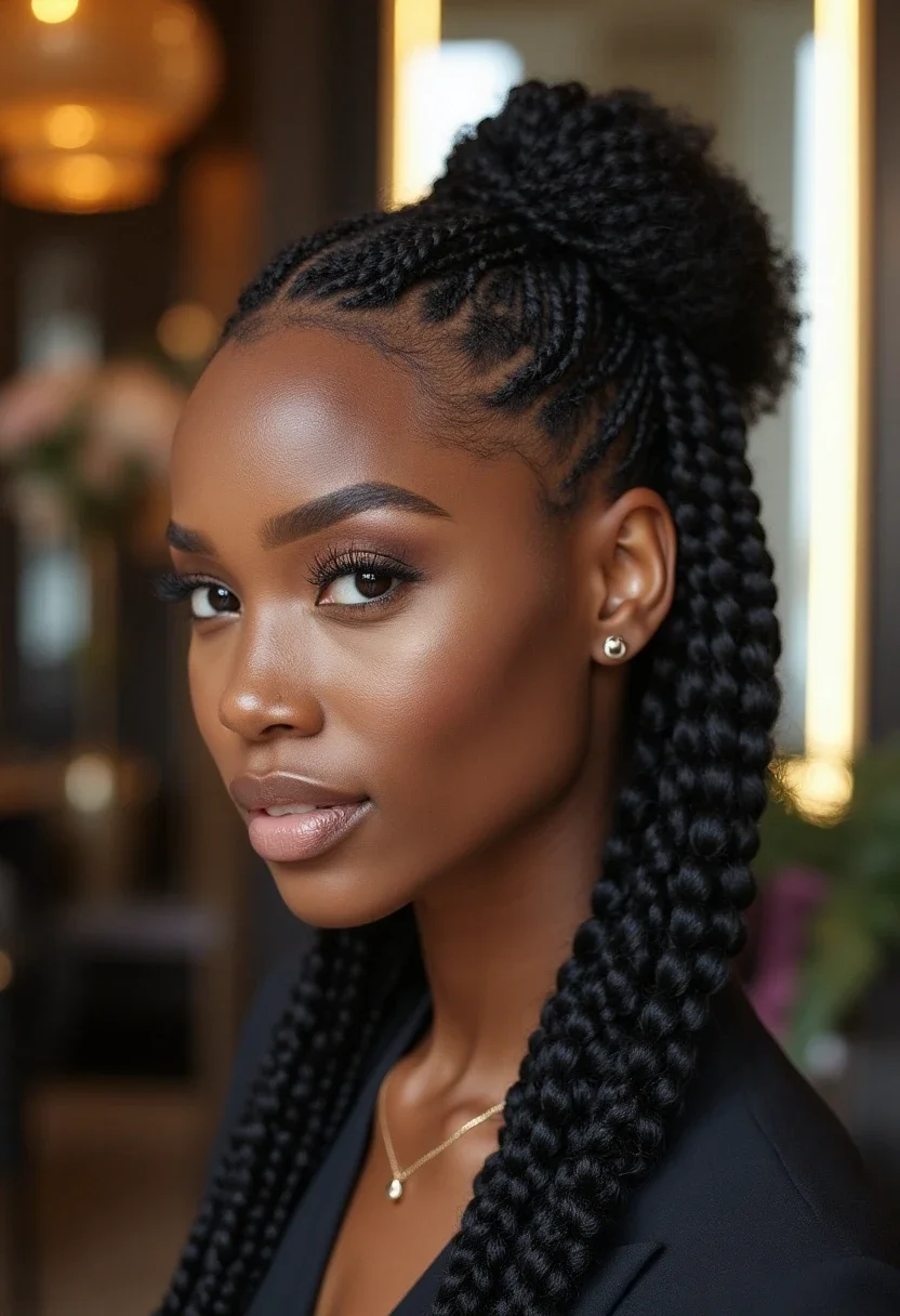 8. Feed-In Cornrows