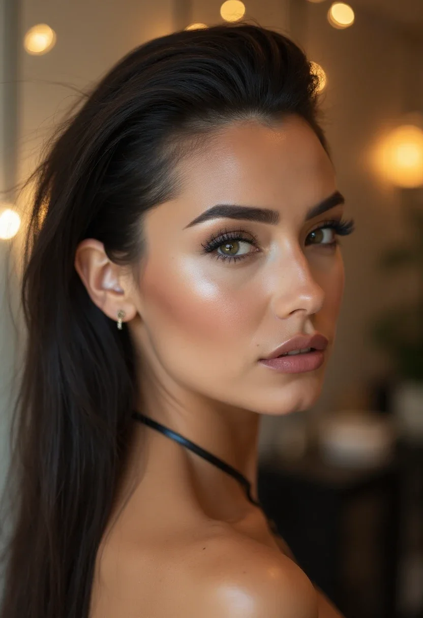 8. Slicked-Back Look