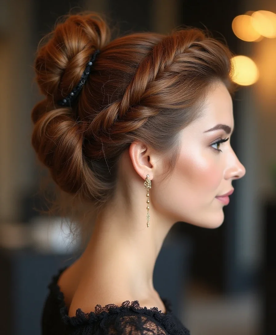 8. Flat Twist Updo